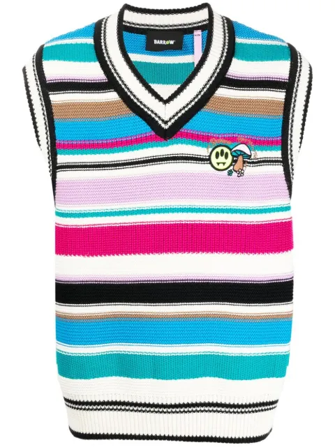 BARROW striped sleeveless jumper