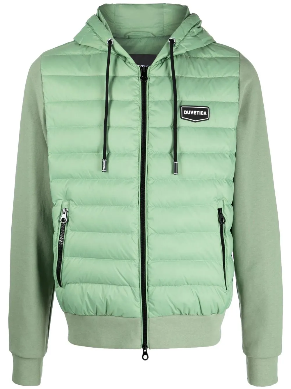 

Duvetica quilted logo-patch down jacket - Green