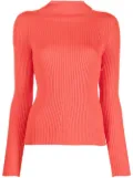 A.W.A.K.E. Mode ribbed-knit cut-out jumper - Red