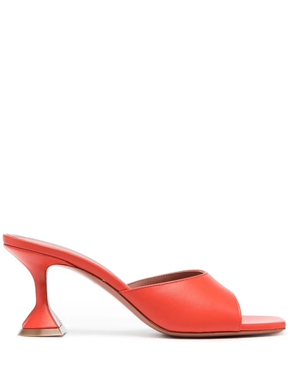 

Amina Muaddi Lupita 70mm leather mules - Orange