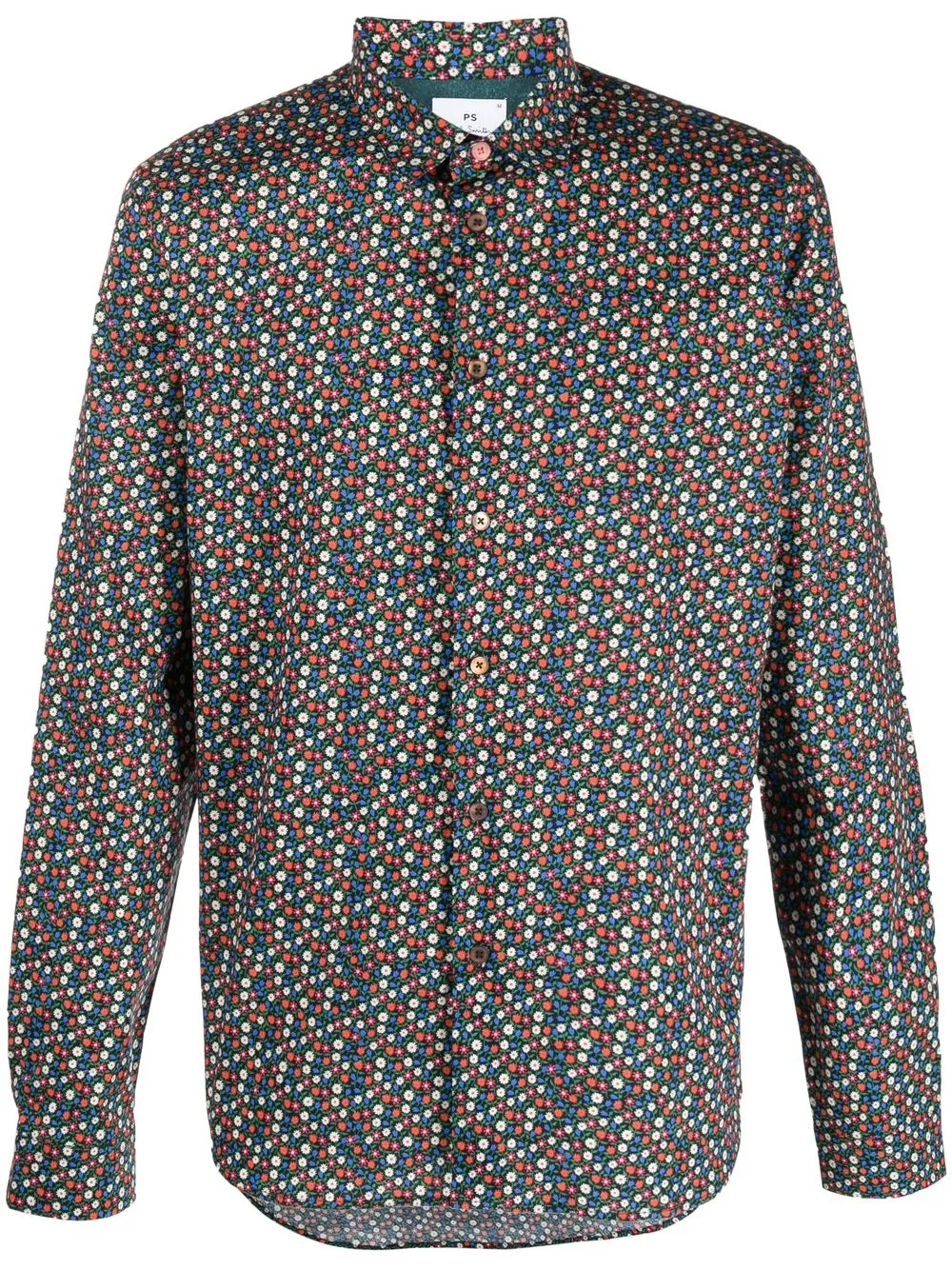 

PS Paul Smith camisa con estampado floral - Negro