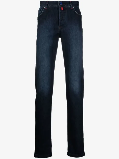 Kiton jeans rectos con bolsillos