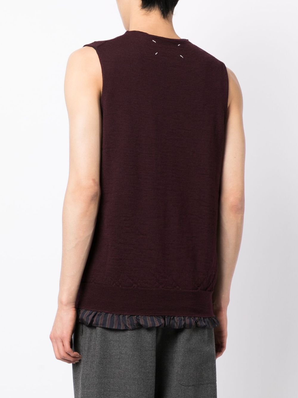 Maison Margiela distressed sleeveless jumper Men