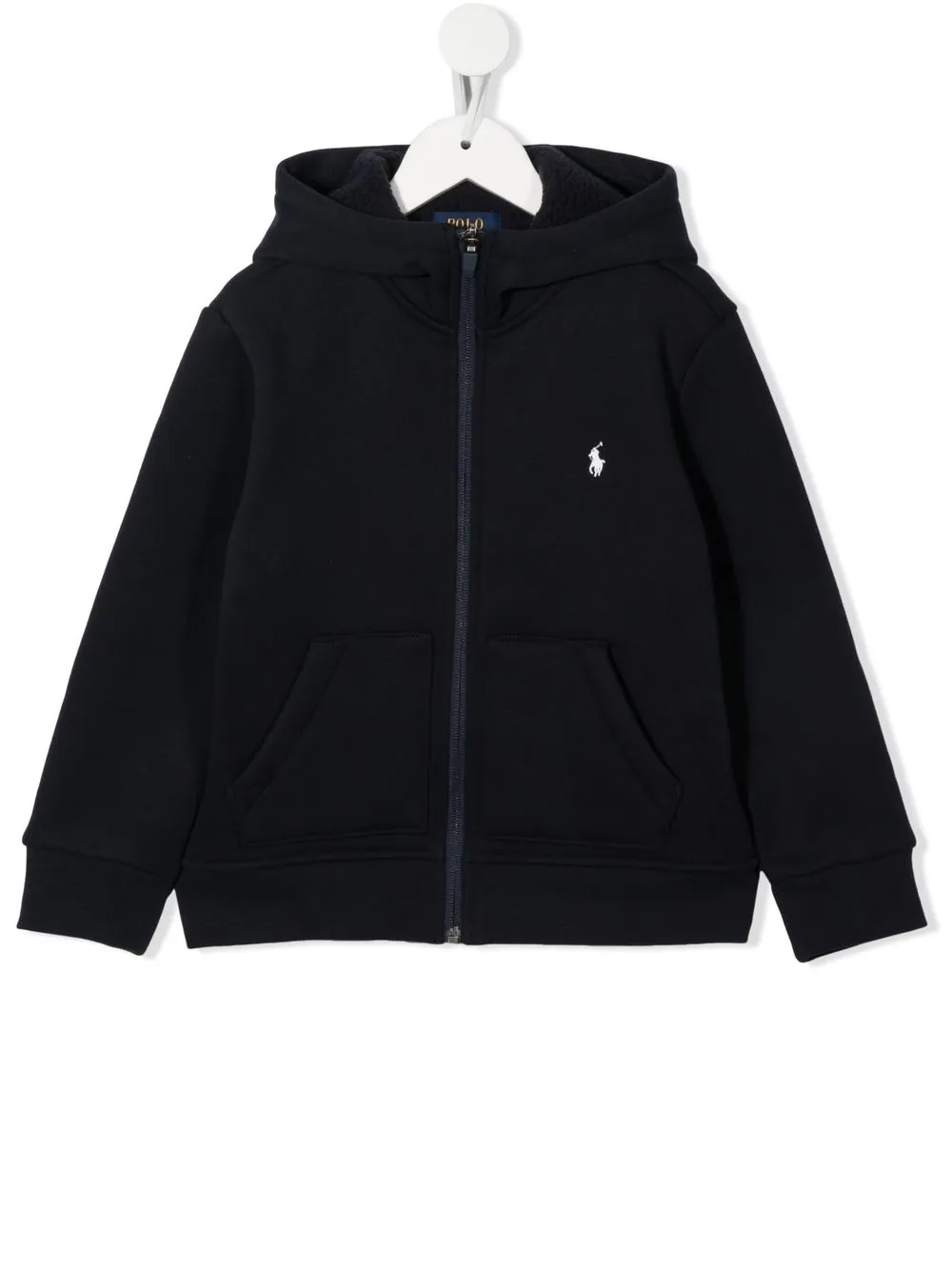 

Ralph Lauren Kids logo zip-up hoodie - Blue