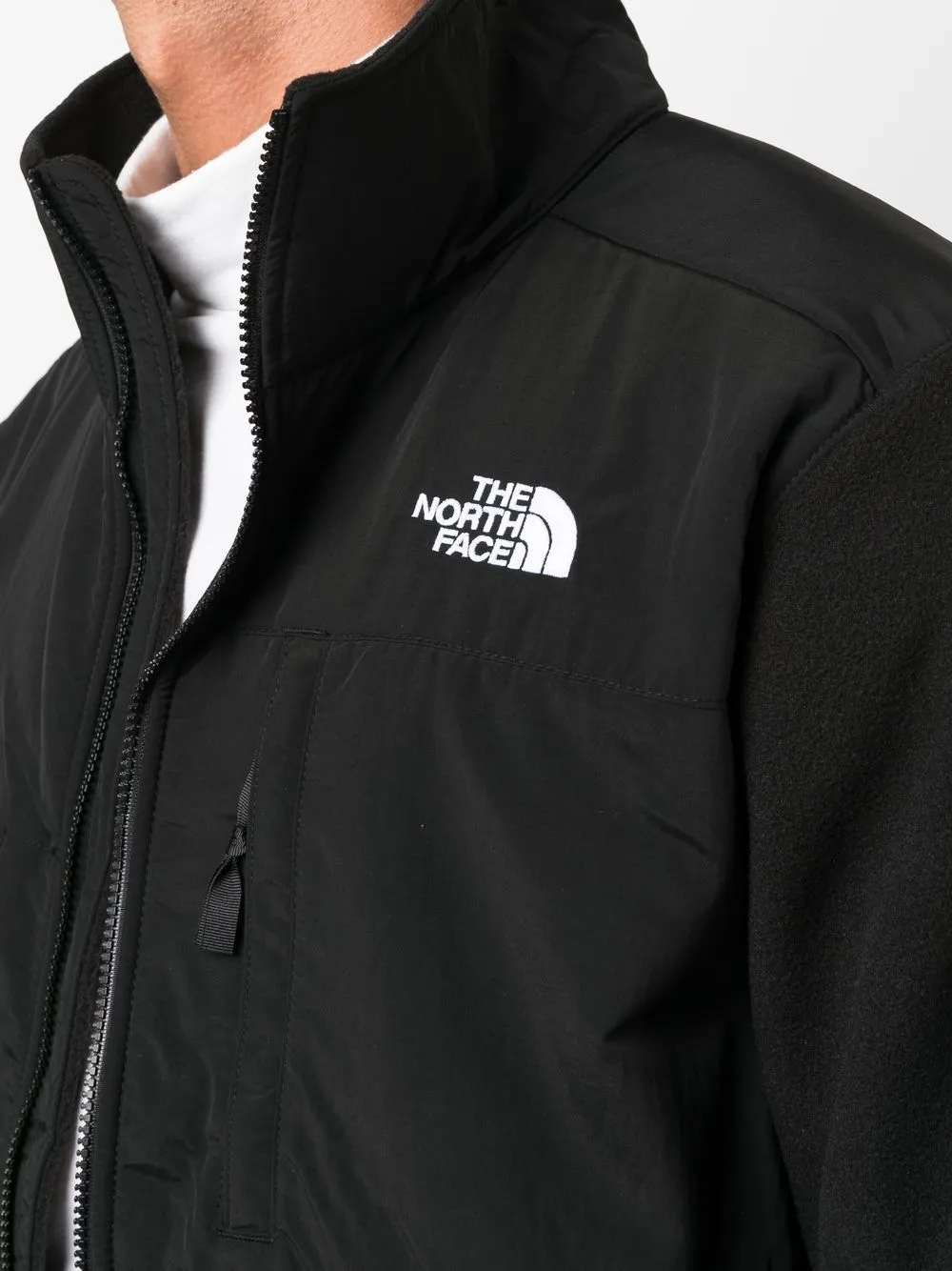 The North Face logo-print Fleece Jacket - Farfetch