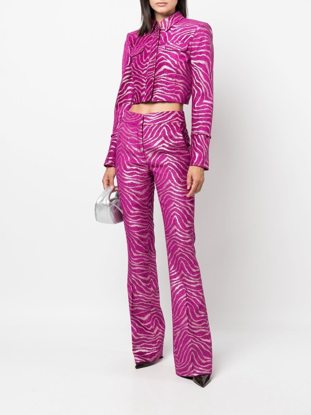 Genny Broek met zebraprint - Roze