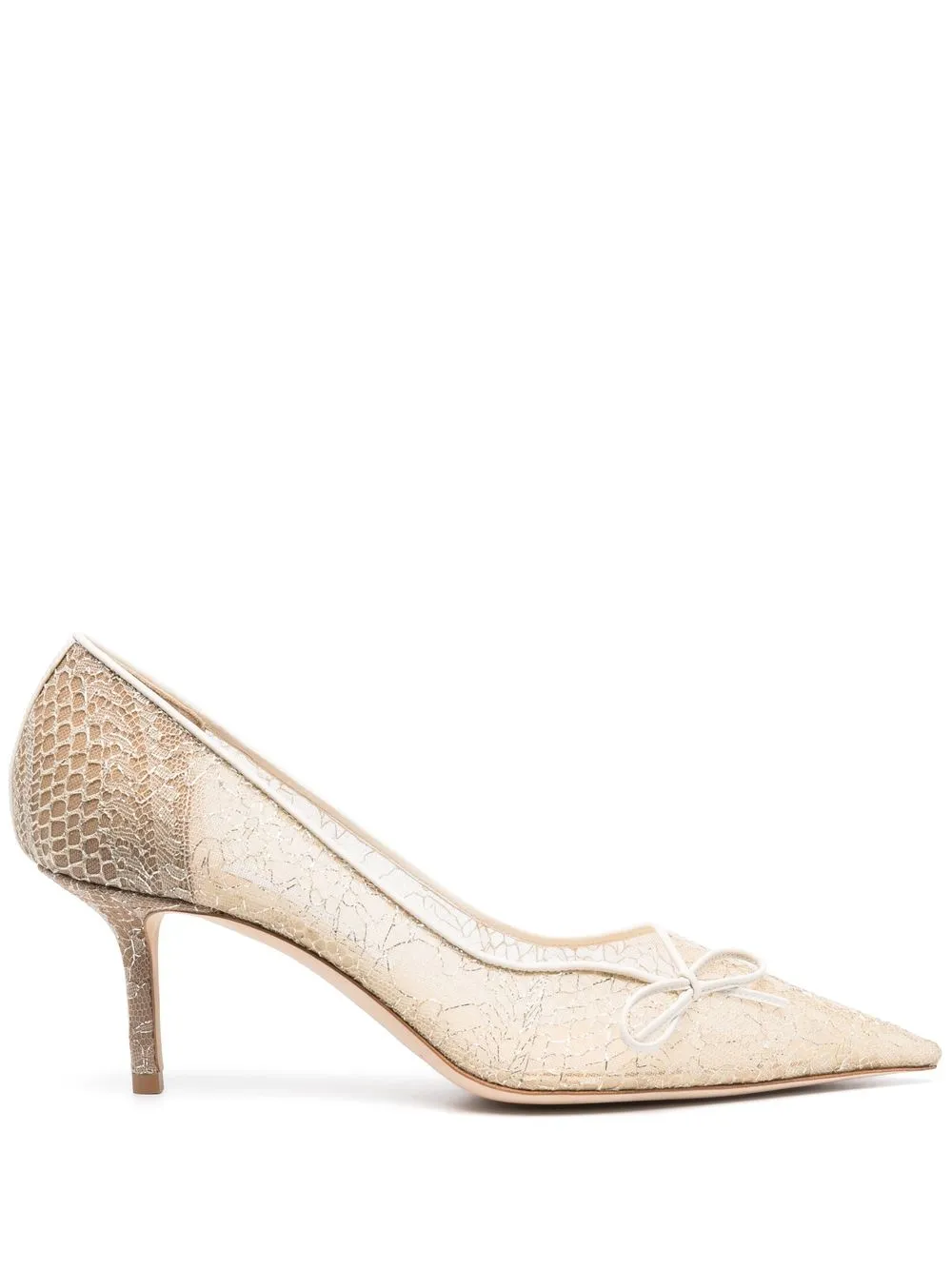 

Jimmy Choo Cibelle 65mm lace pumps - Neutrals