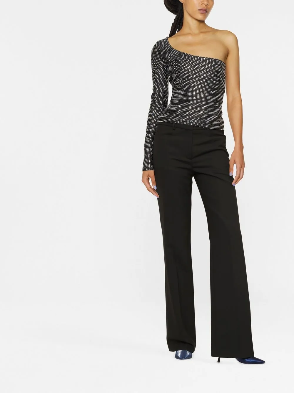 Giuseppe Di Morabito Asymmetrische top - Zwart