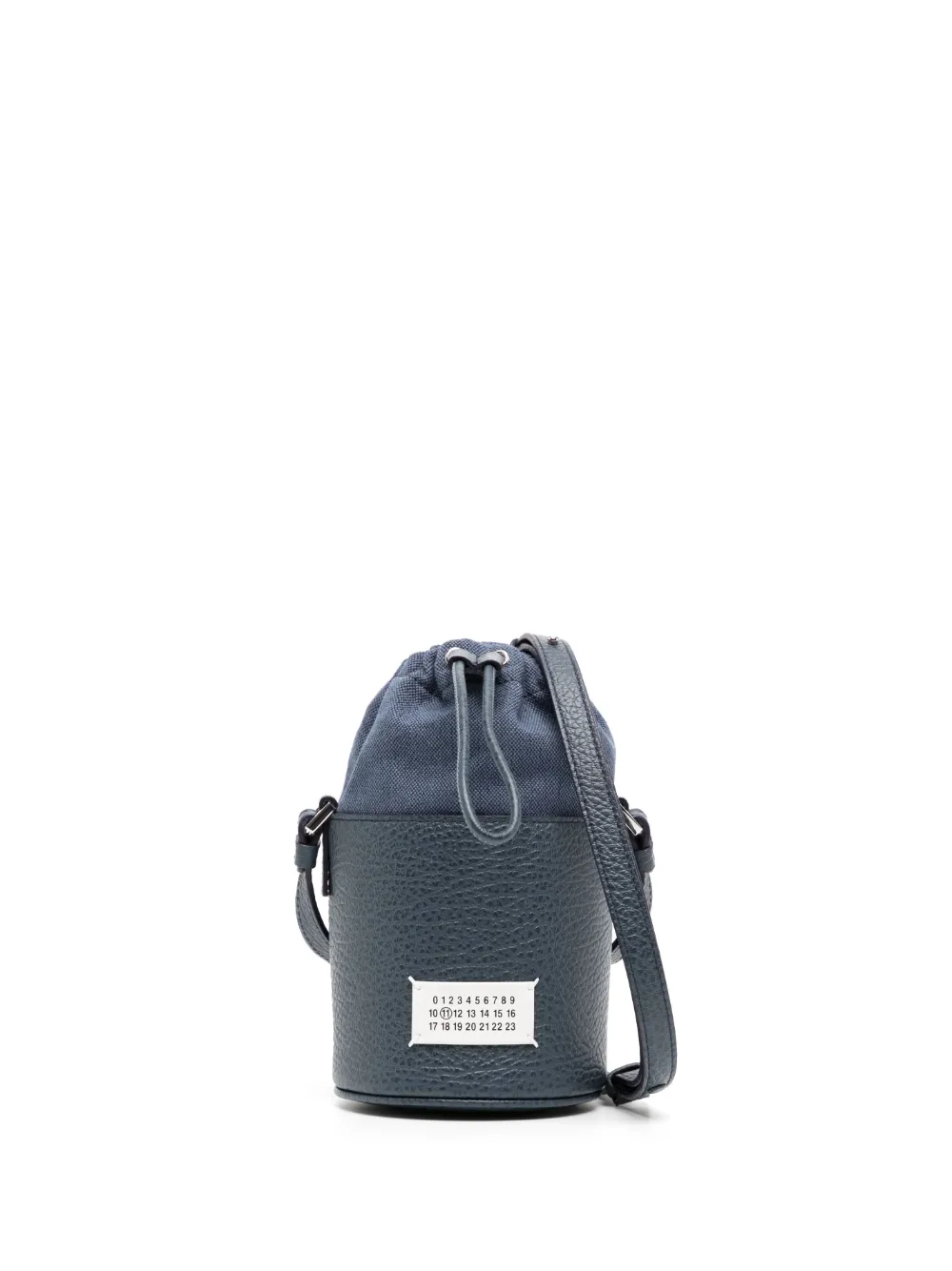 Maison Margiela logo-patch grained mini bag