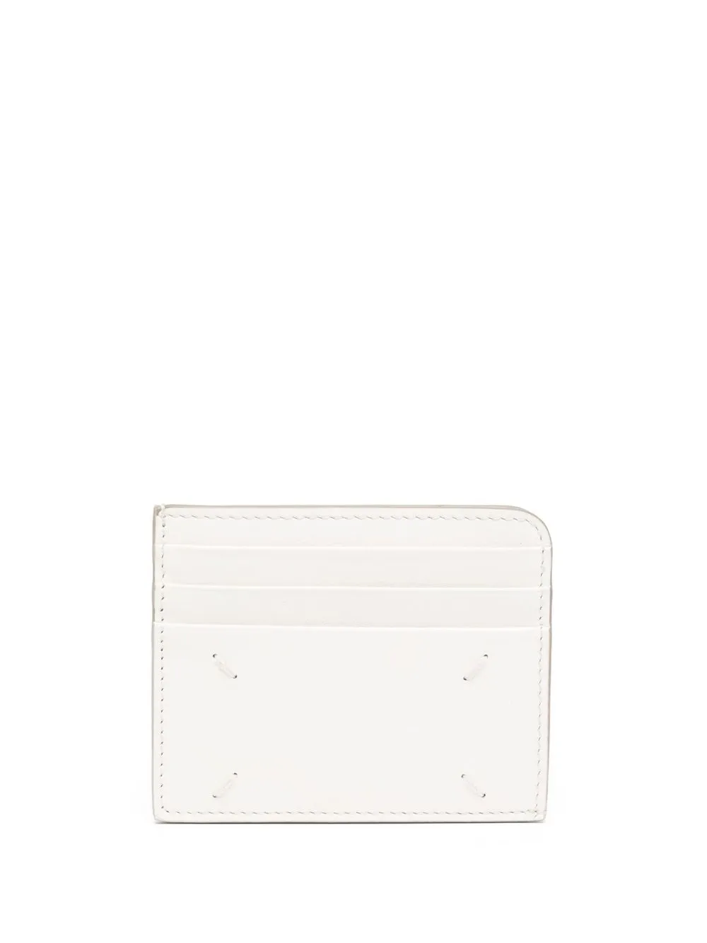 

Maison Margiela logo-print detail cardholder - White