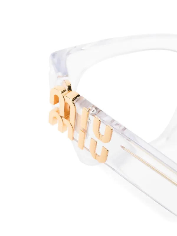 少量[MIUMIU EYE]★金色ロゴ★Transparent 50Size 少量[MIUMIU EYE]☆金色ロゴ☆Transparent 50Size Miu Miu MU