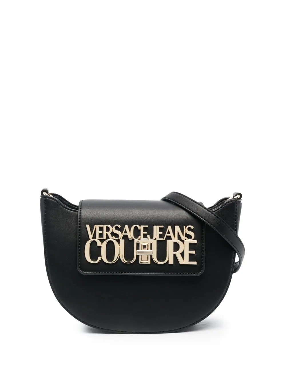 

Versace Jeans Couture bolsa de hombro con placa del logo - Negro