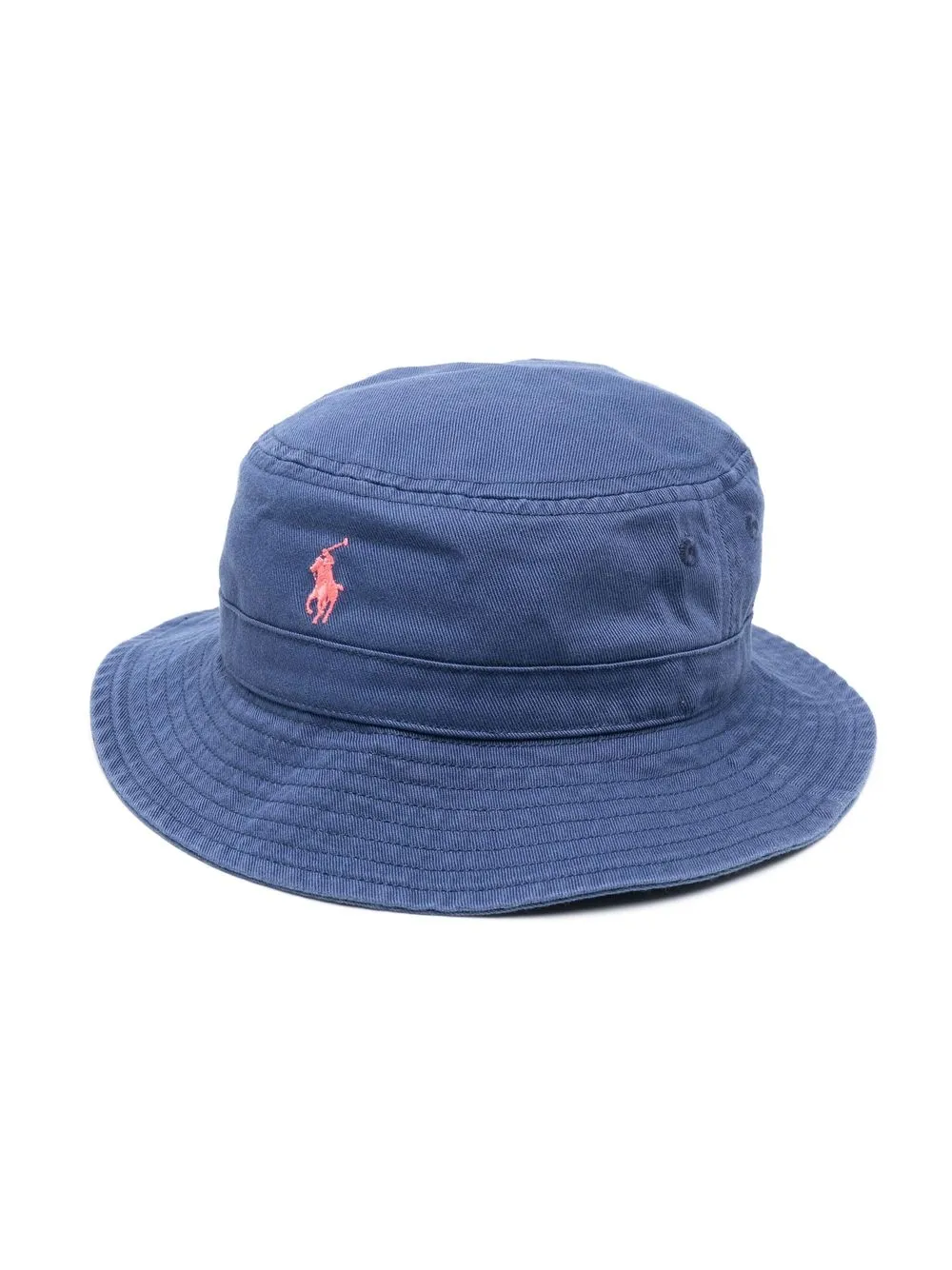 

Ralph Lauren Kids gorro de pescador con logo bordado - Azul