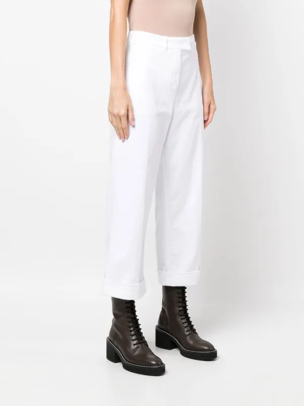 Aspesi ハイウエスト クロップドパンツ Farfetch