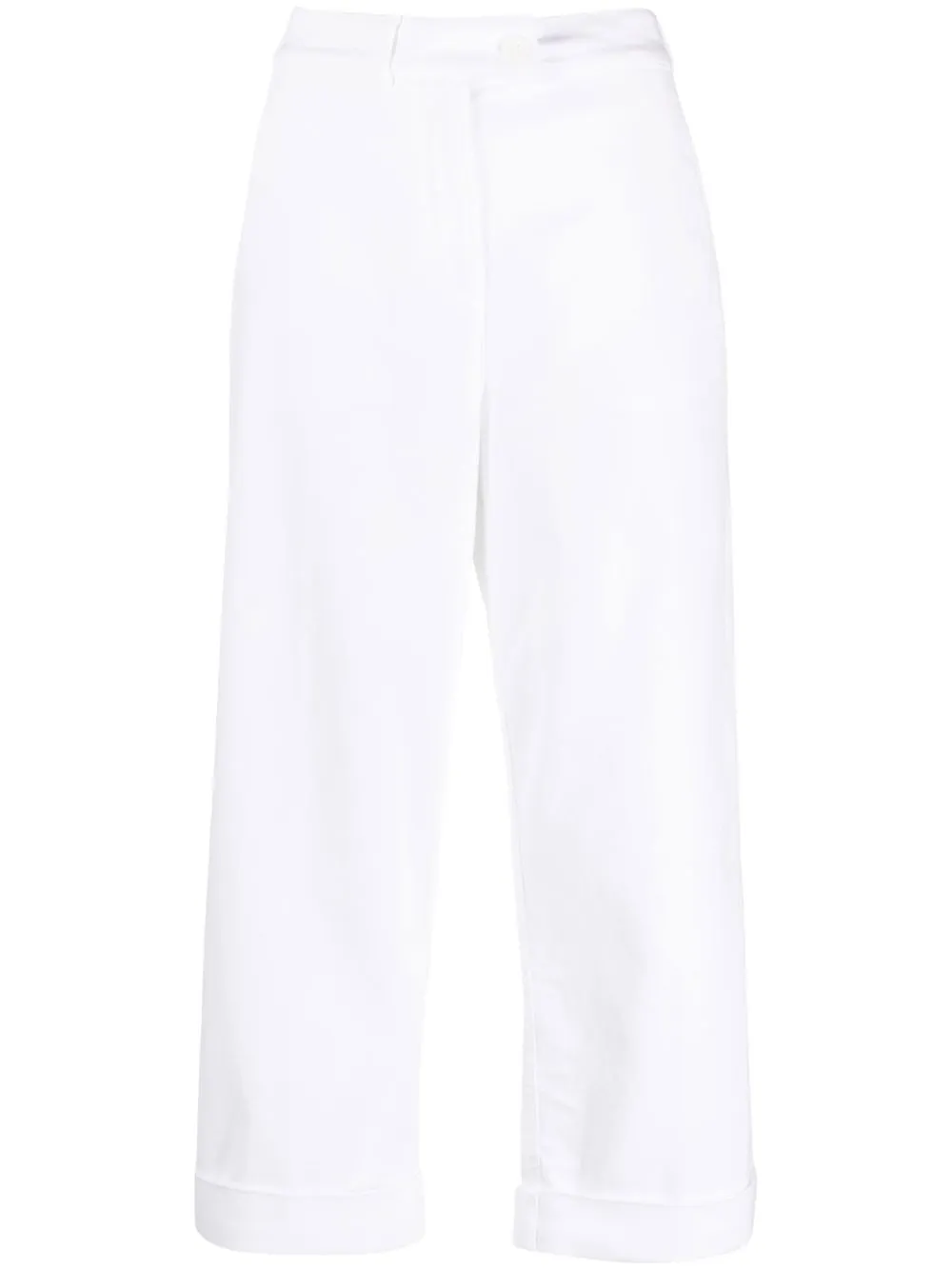 

ASPESI pantalones capri con tiro alto - Blanco