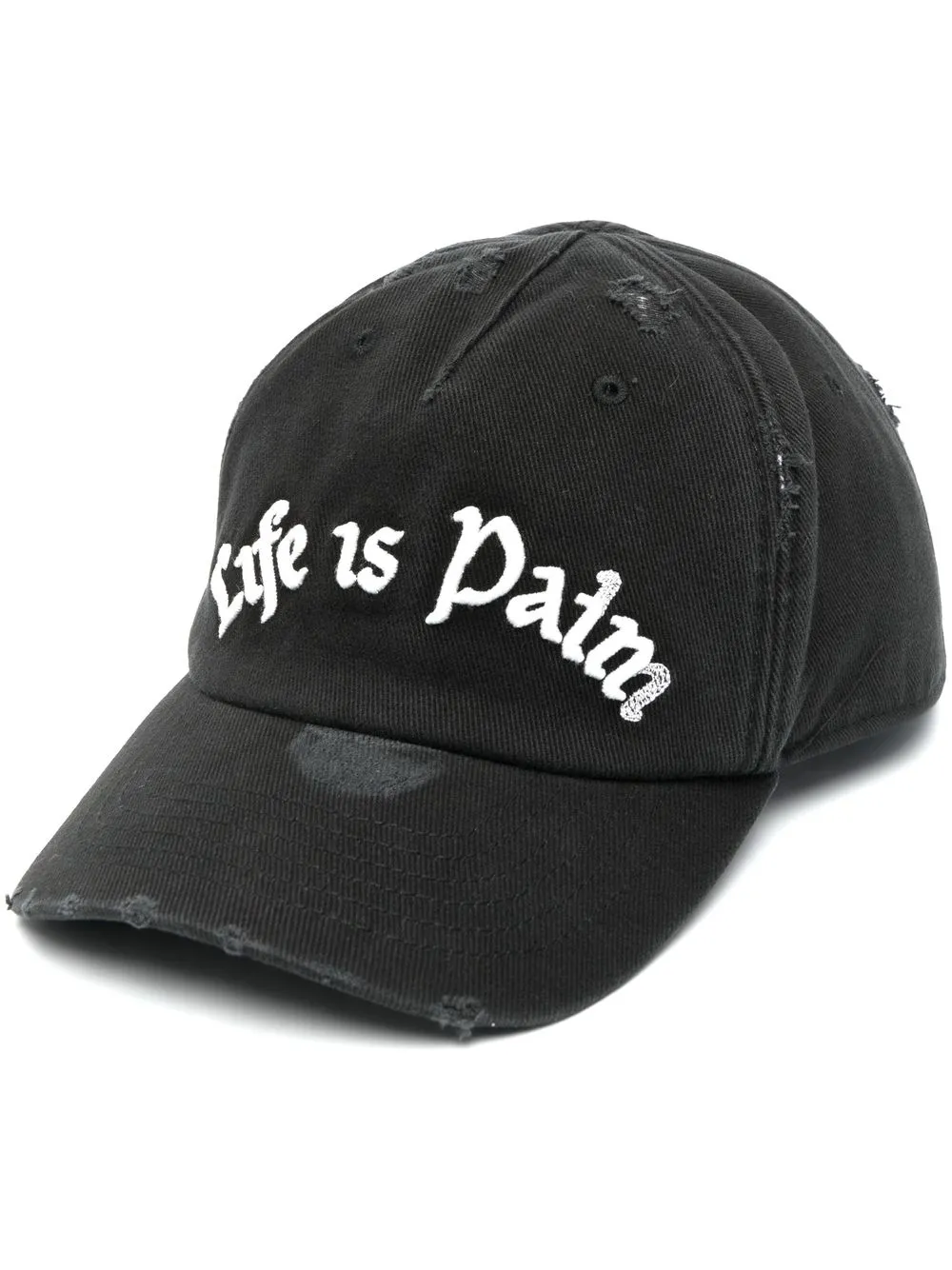 

Palm Angels distressed baseball cap - Black