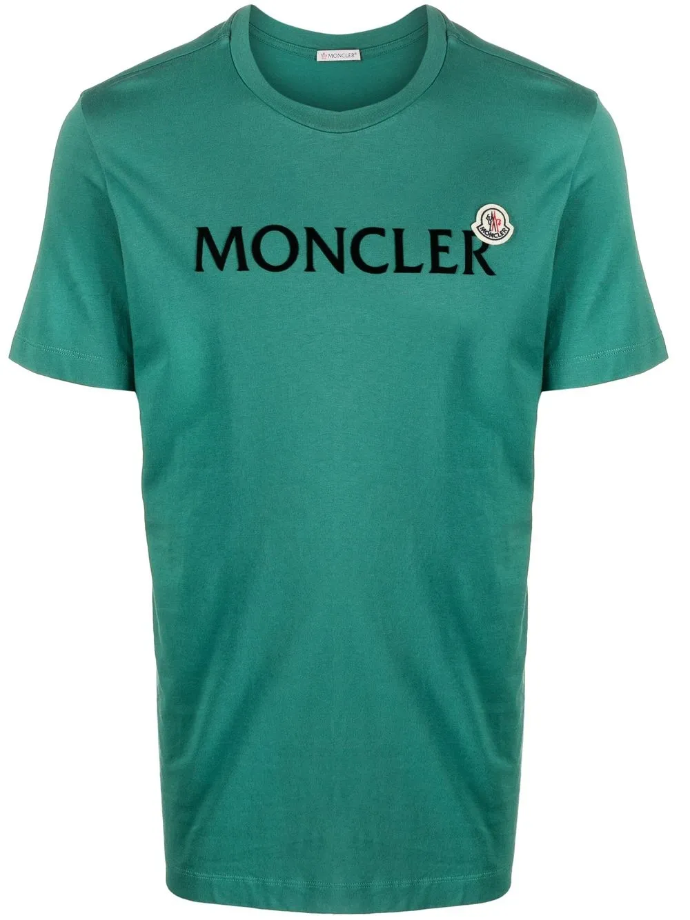 

Moncler playera con logo estampado - Verde