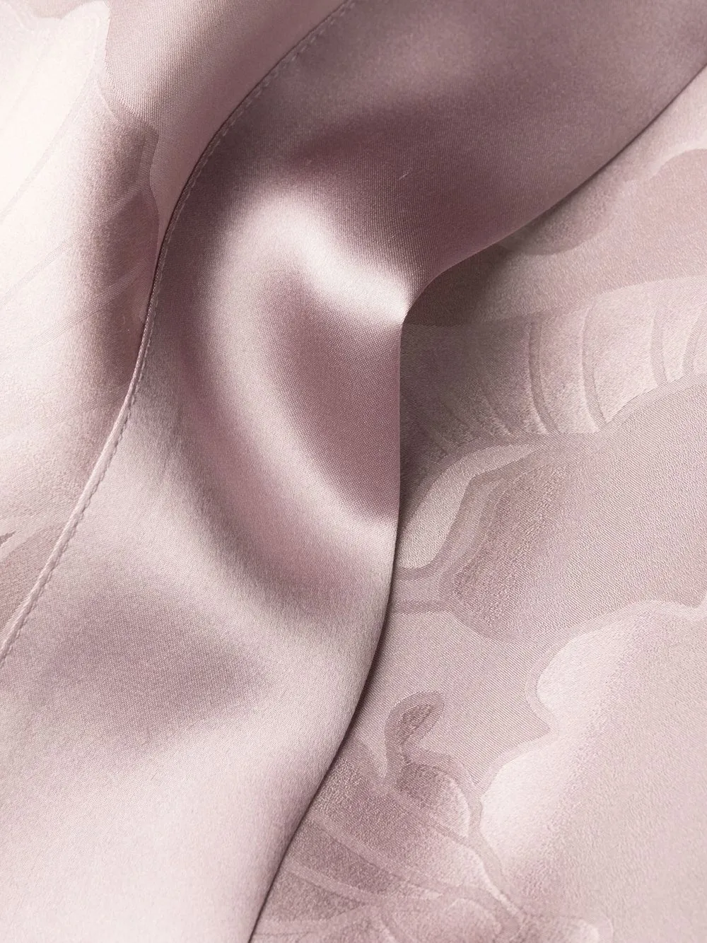 Floral-Print Silk Robe