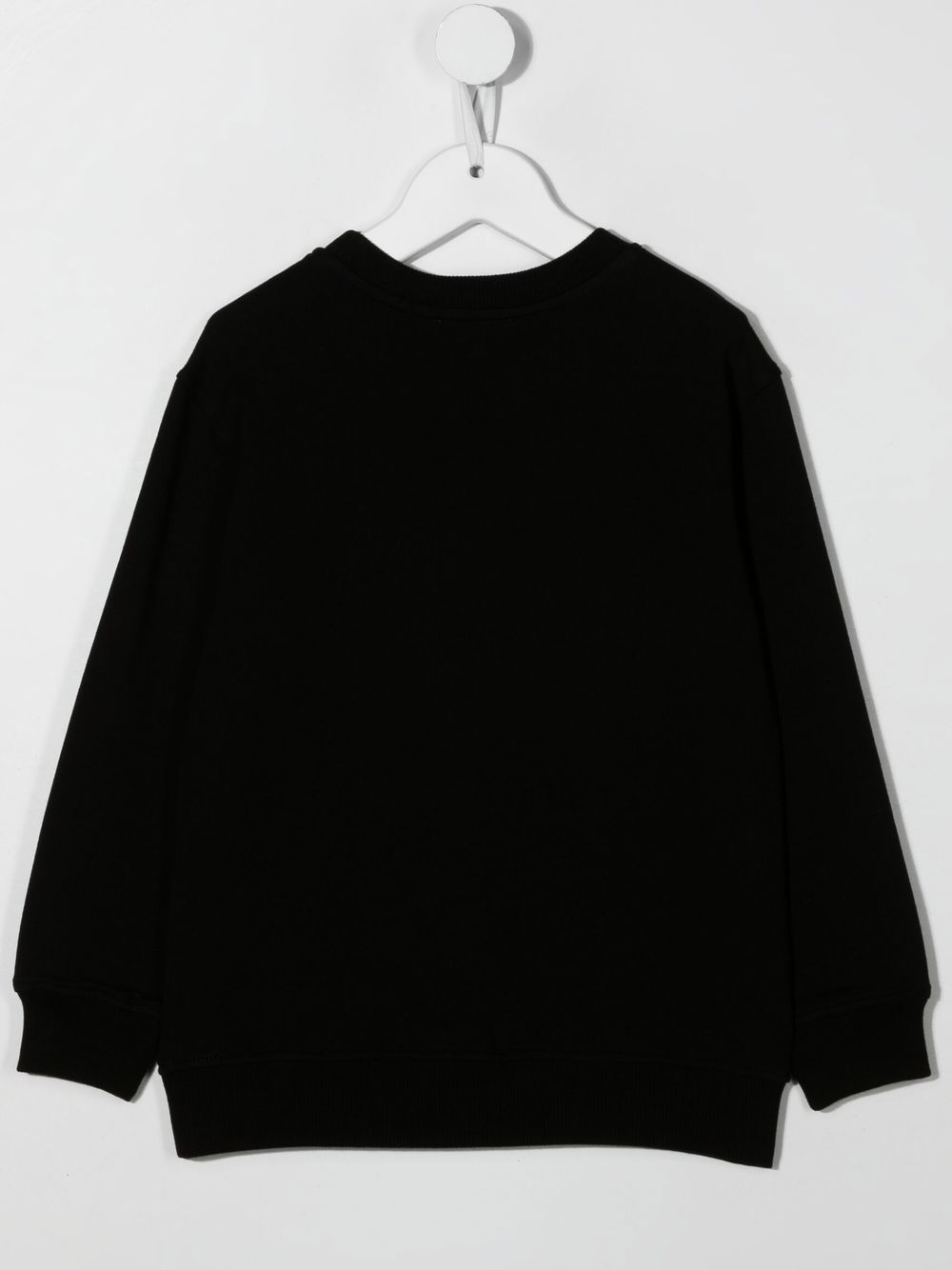 Moschino Kids Sweater met logoprint - Zwart