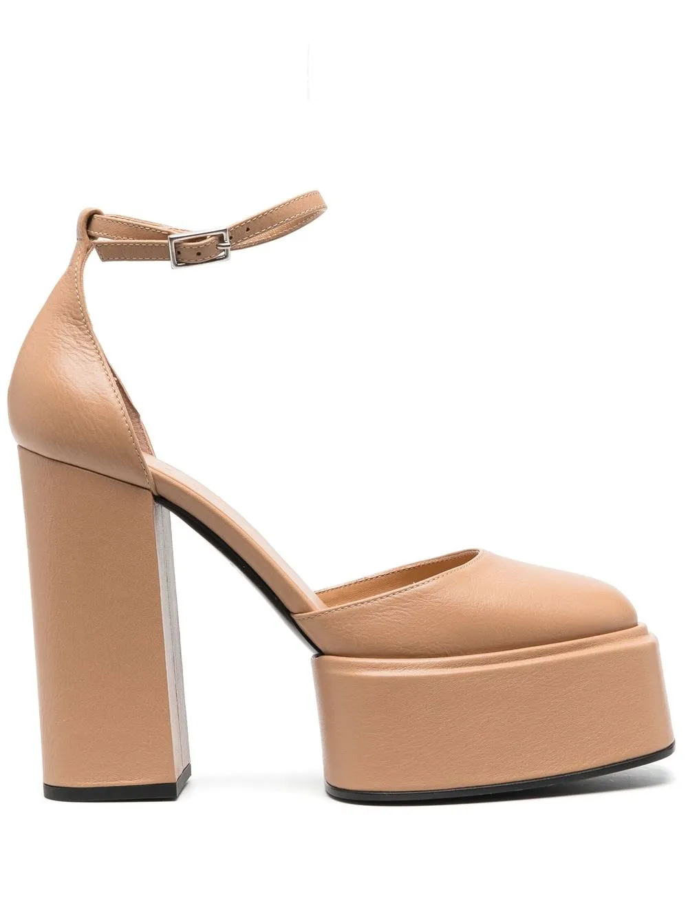 

3juin Ambra leather 120mm heel pumps - Neutrals