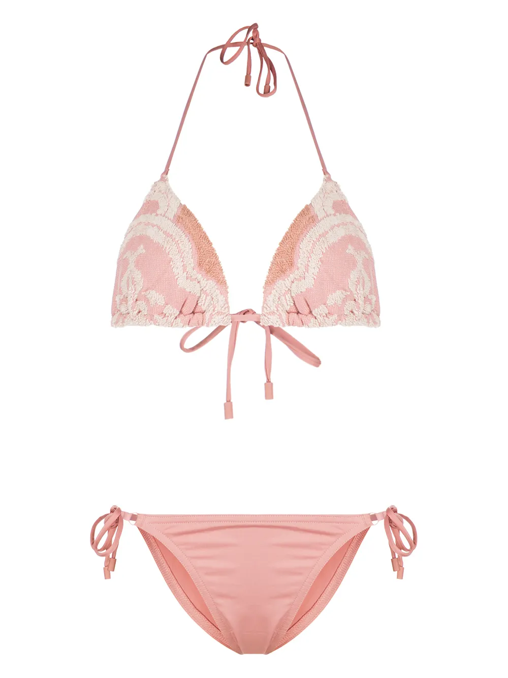 

ZIMMERMANN Jeannie Mini-Triangle Towel bikini - Pink