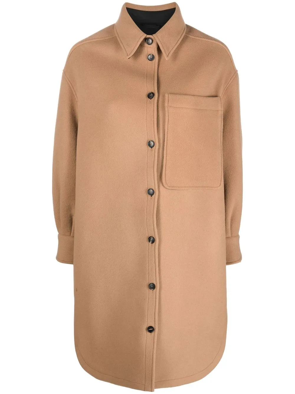 

Tela button-up oversized coat - Brown