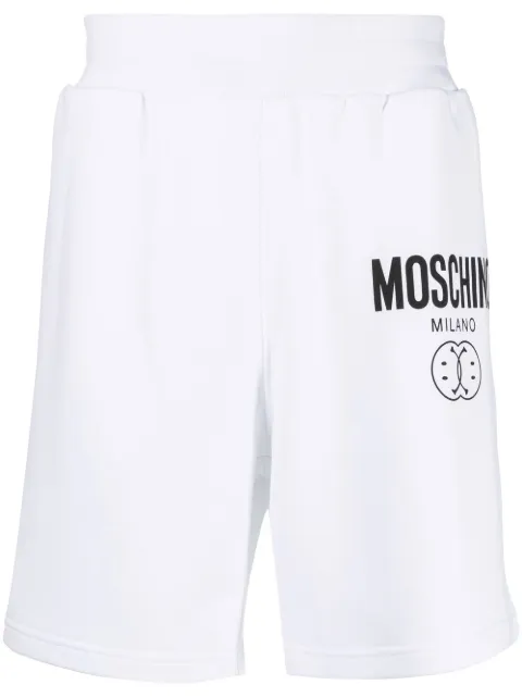 Moschino bermudas con logo estampado