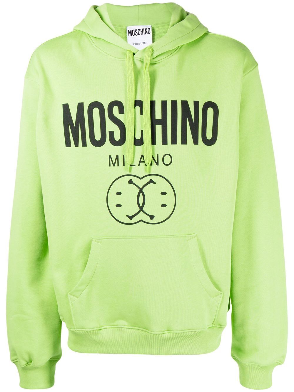 

Moschino hoodie con logo estampado y cordones - Verde