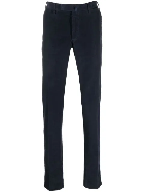 Incotex tapered-leg cotton trousers