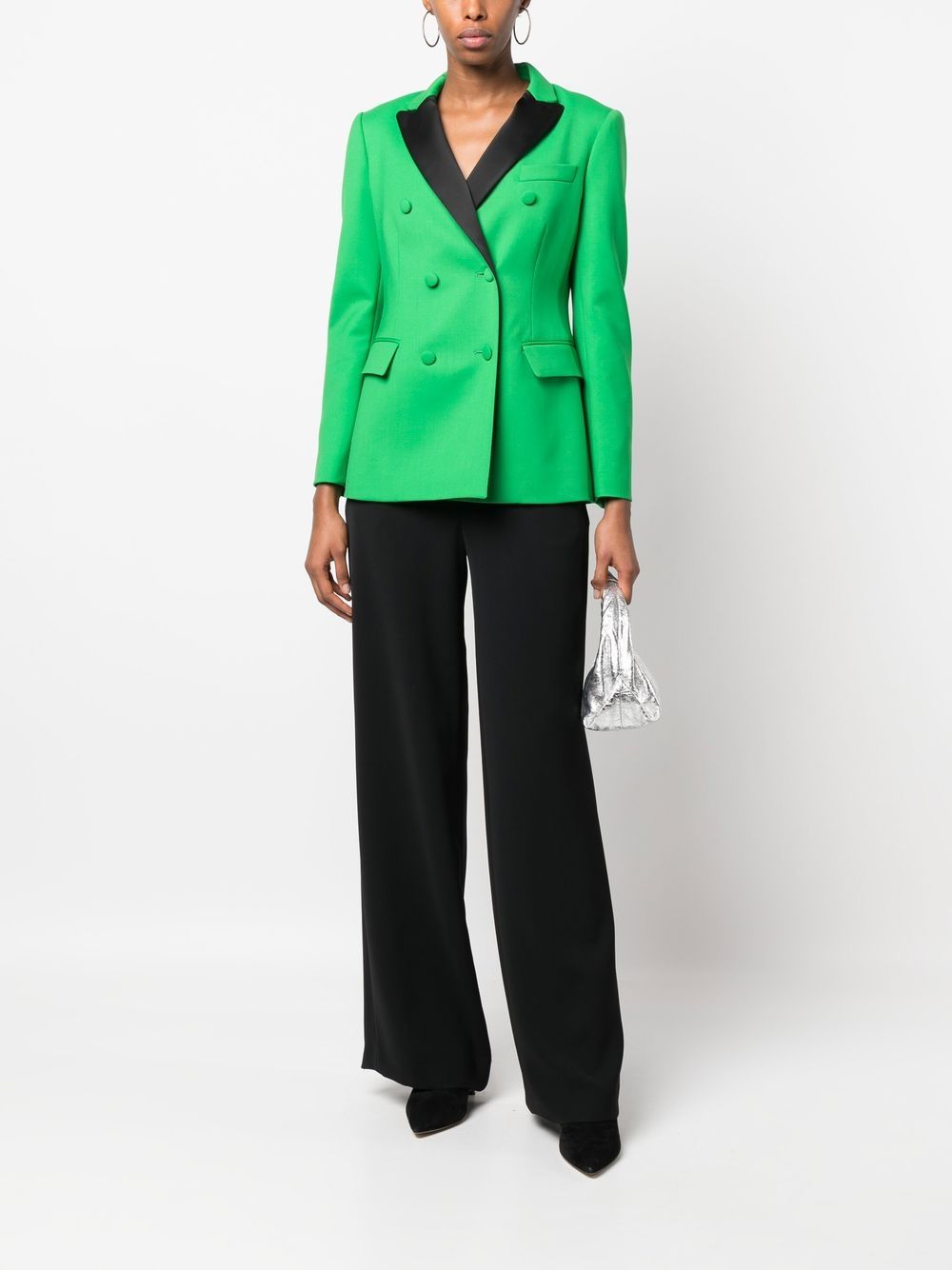 P.A.R.O.S.H. Blazer met dubbele rij knopen - Groen