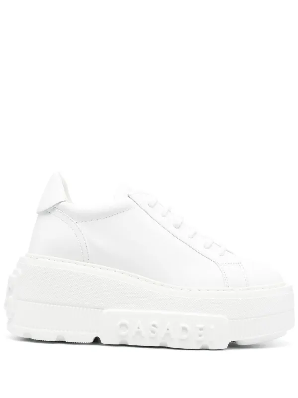 スニーカー Casadei Perforated Leather Sneakers With Chunky Sole 18901174_41396469_600.jpg