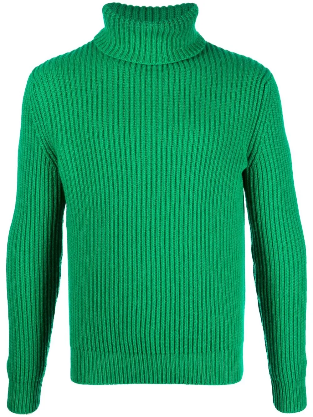 

Malo ribbed roll neck cashmere sweater - Green