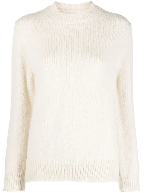 Jil Sander suéter con cuello redondo