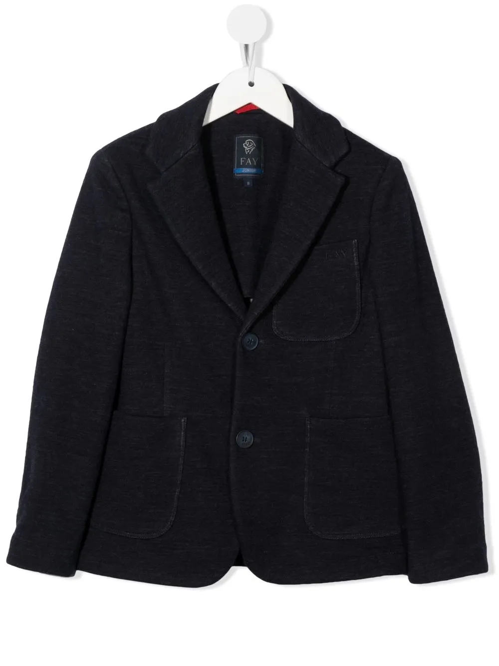 

Fay Kids embroidered-logo blazer - Blue