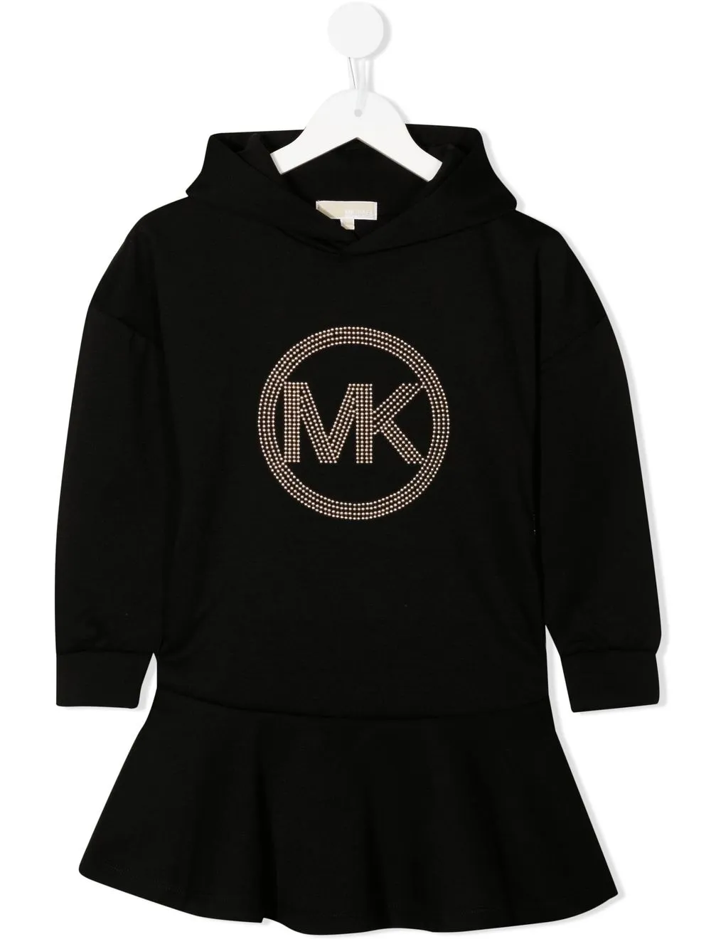 

Michael Kors Kids vestido estilo hoodie con logo - Negro