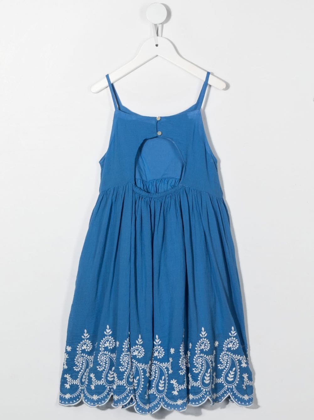 Image 2 of Ralph Lauren Kids TEEN floral-embroidered sleeveless dress