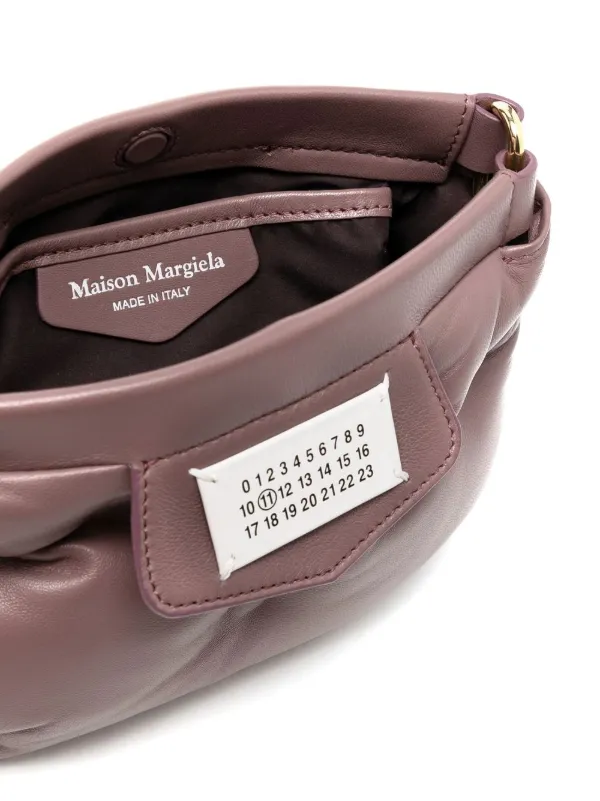Glam Slam Red Carpet leather clutch in red - Maison Margiela