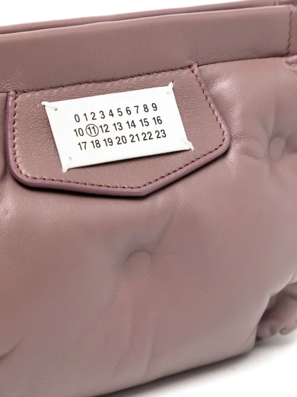 Glam Slam Red Carpet leather clutch in red - Maison Margiela