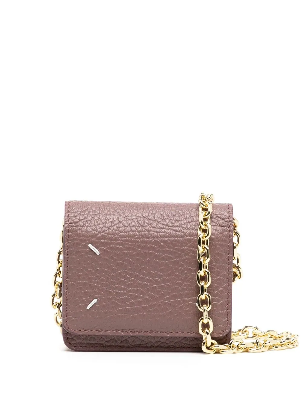 Maison Margiela Four-stitch Leather Purse In Purple | ModeSens