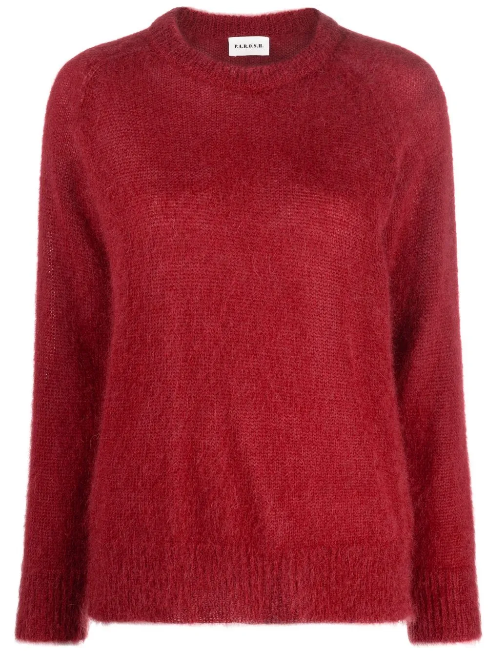 

P.A.R.O.S.H. suéter tejido con cuello redondo - Rojo