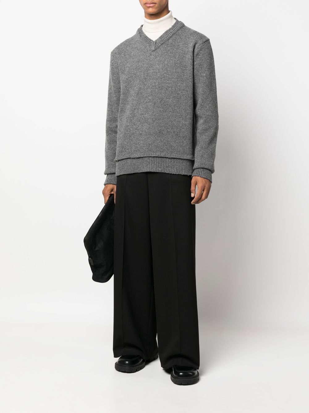 Image 2 of Maison Margiela elbow-patch knitted jumper