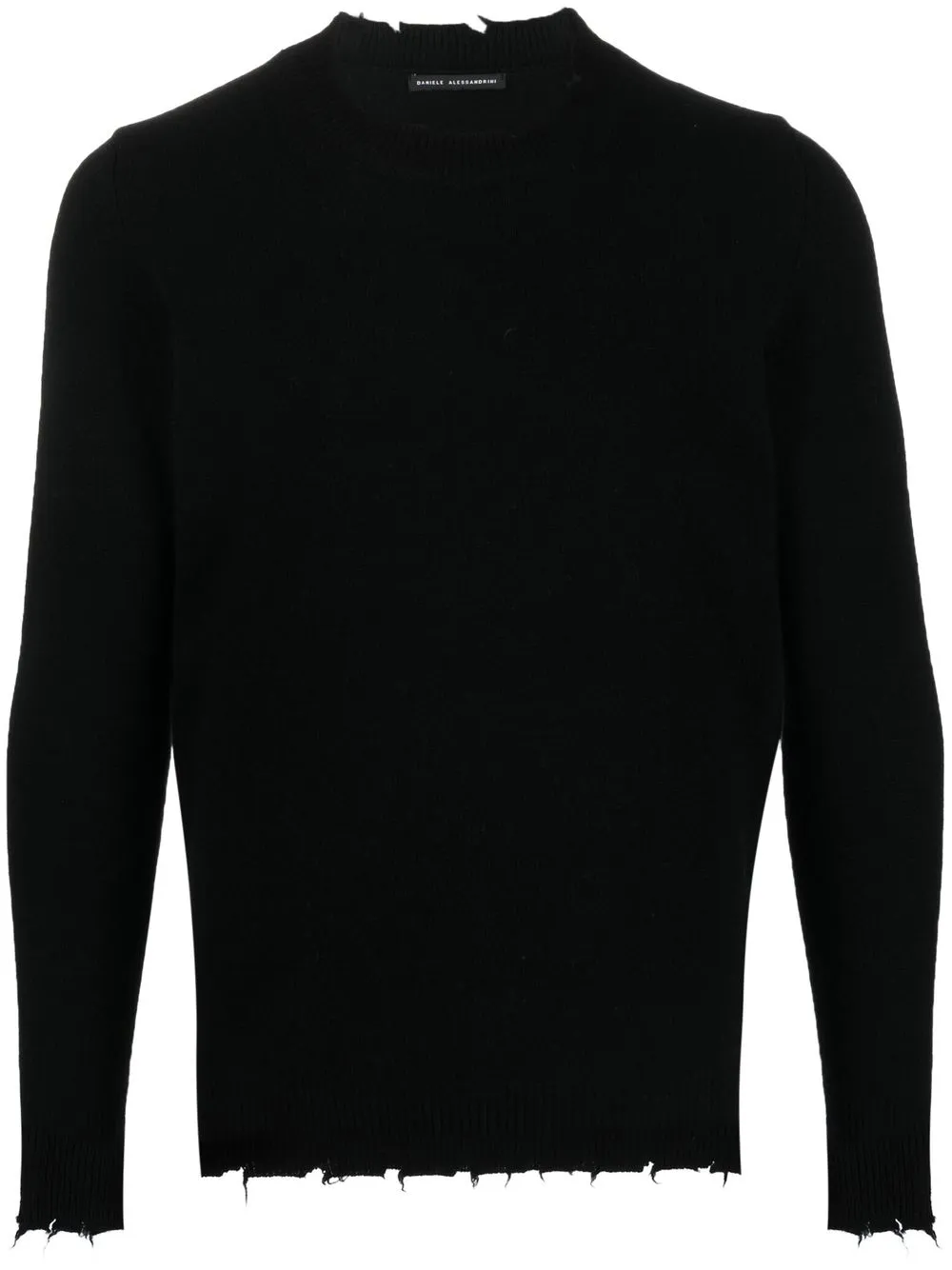 

Daniele Alessandrini distressed woollen jumper - Black