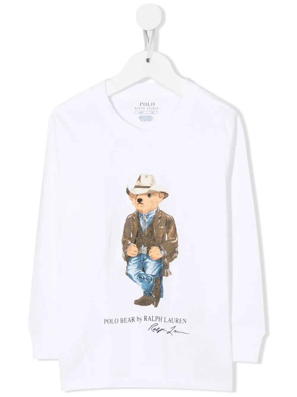 

Ralph Lauren Kids playera con motivo Polo Bear - Blanco