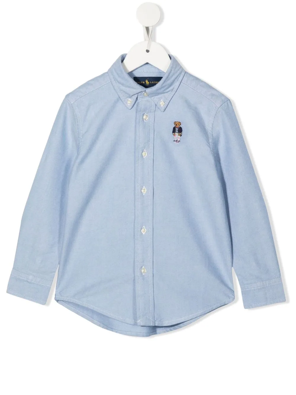 

Ralph Lauren Kids camisa con motivo Polo Bear - Azul