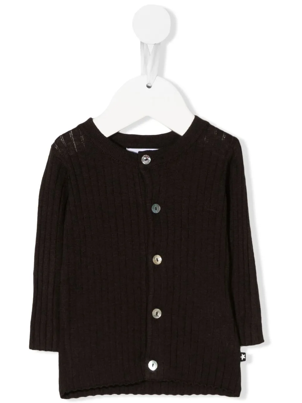 

Molo ribbed-knit long-sleeve cardigan - Brown