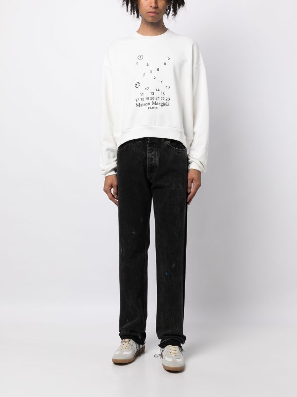 Maison Margiela graphic-print Cotton Sweatshirt - Farfetch