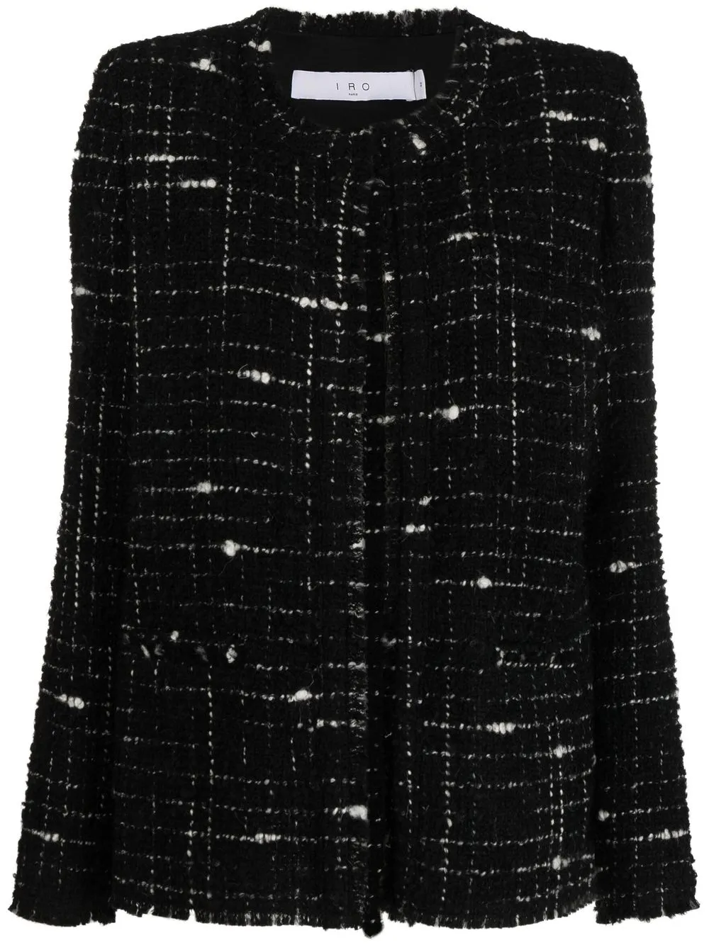 

IRO frayed tweed jacket - Black