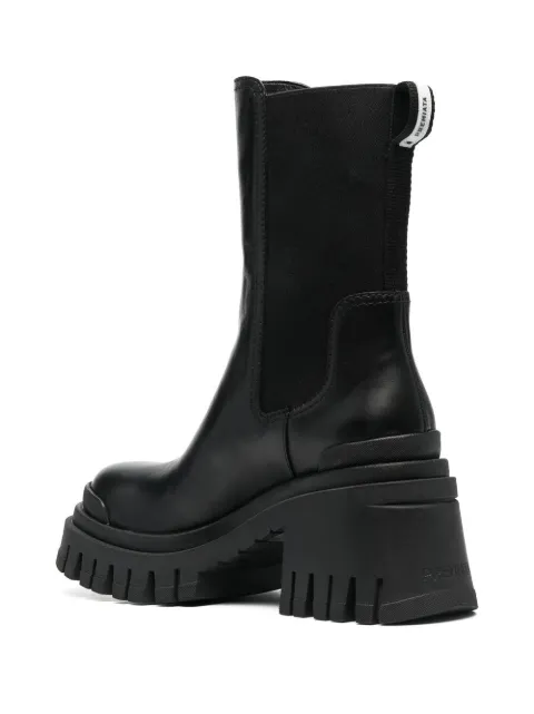 Premiata block-heel leather boots M6347GAUCHONERO - 2