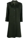 A.N.G.E.L.O. Vintage Cult 1970s box pleat detail knee-length coat - Green