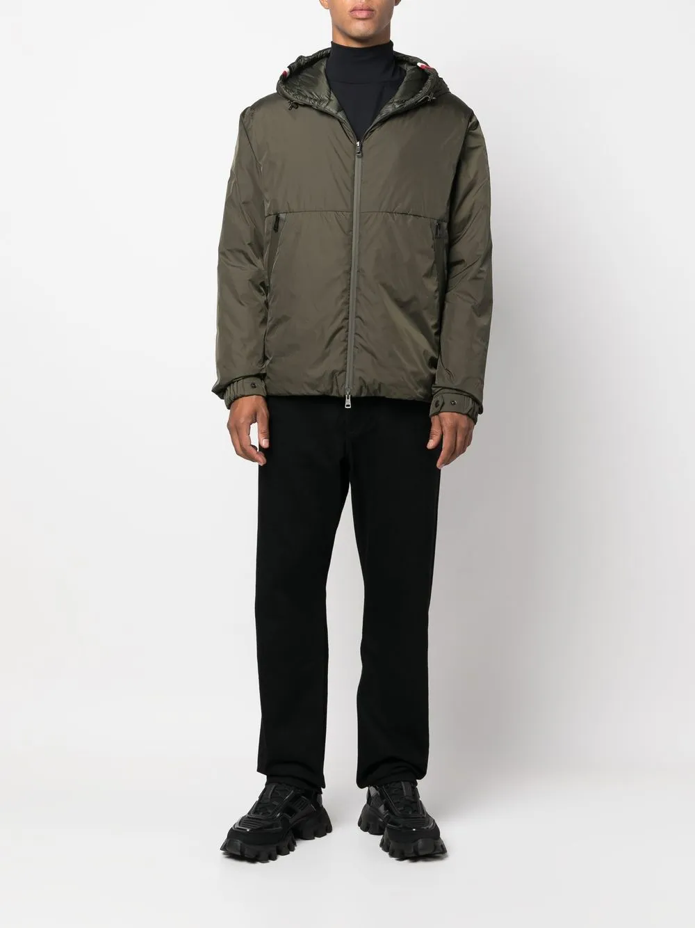 Moncler Jack met logopatch - Groen